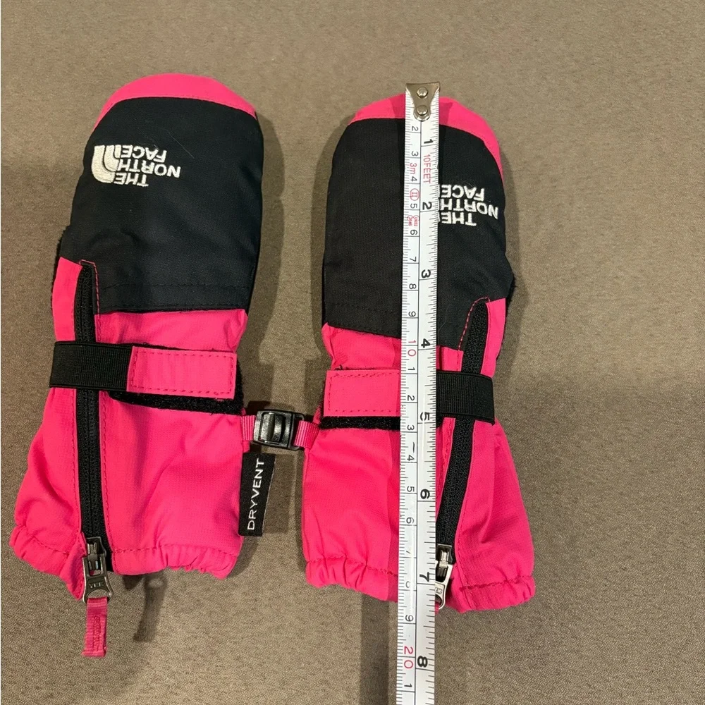 The North Face Kids Mittens Insulated Waterproof Gloves Hot Pink Black Size‎ 2T